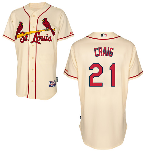 Allen Craig #21 MLB Jersey-St Louis Cardinals Men's Authentic Alternate Cool Base Baseball Jersey